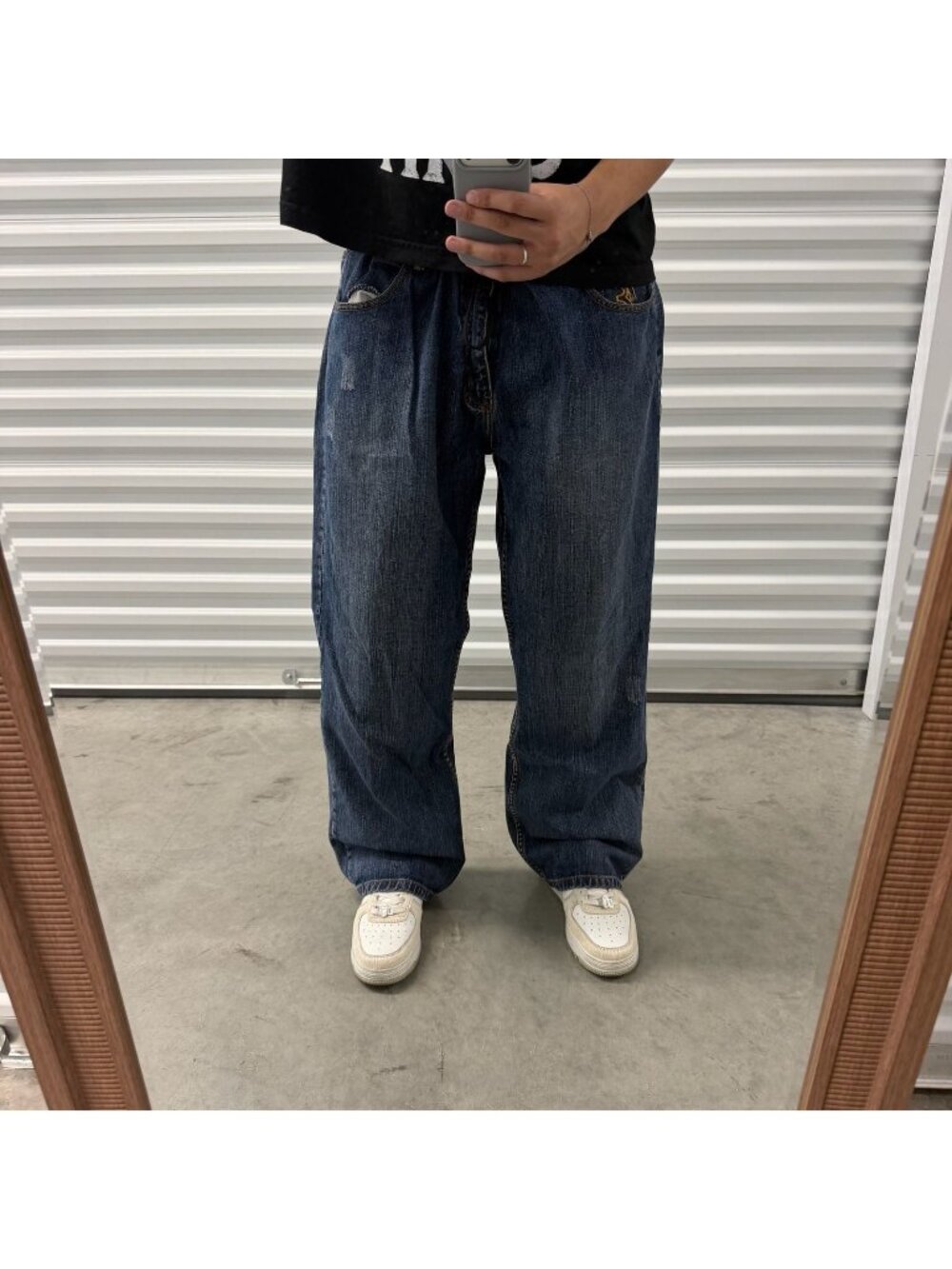 Vintage Pepe Jeans London Y2K Baggy Wide Leg Distressed Denim Jeans